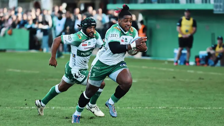 Giocatori del Benetton Rugby durante una partita